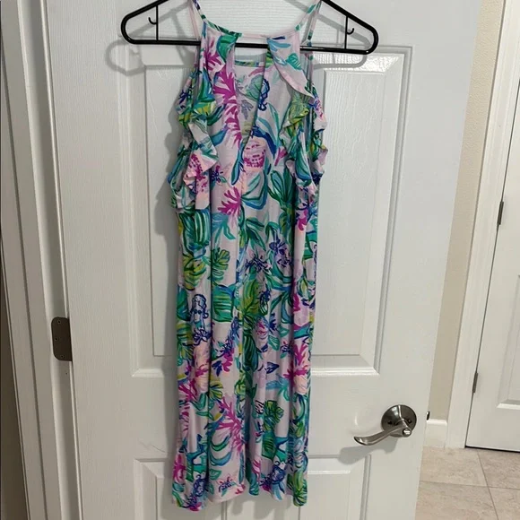 Lilly Pulitzer hardly worn mermaid print tank dress - Picture 4 of 5